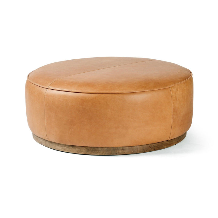 Sinclair Large Round Ottoman - SwayLiving