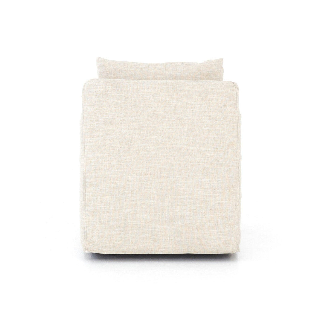 Banks Slipcover Swivel Chair - SwayLiving