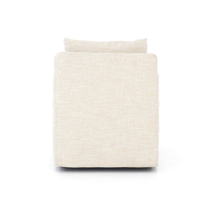 Banks Slipcover Swivel Chair - SwayLiving