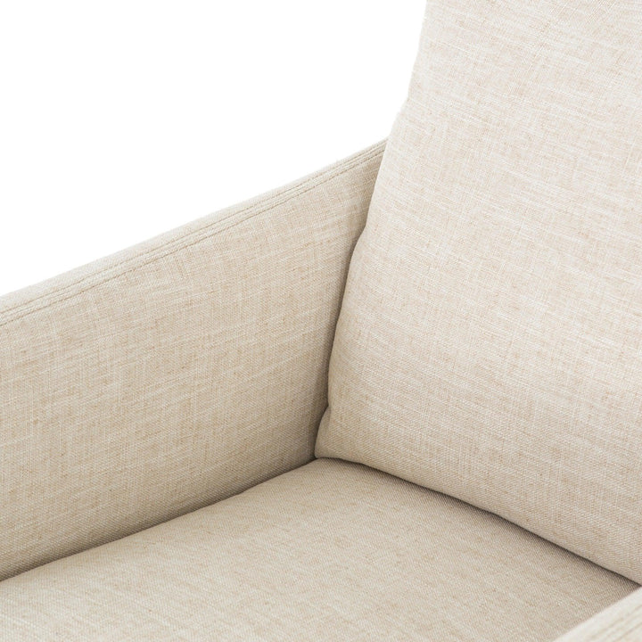 Banks Slipcover Swivel Chair - SwayLiving