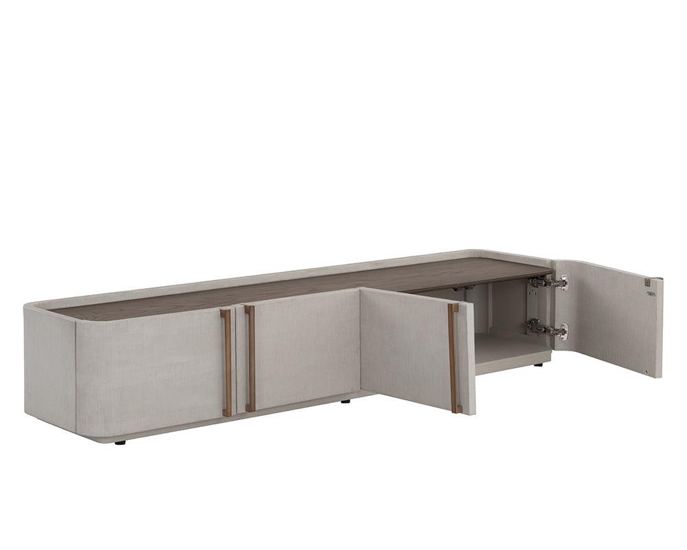 SwayLiving Jamille Media Console And Cabinet MEDIA + TV STANDS