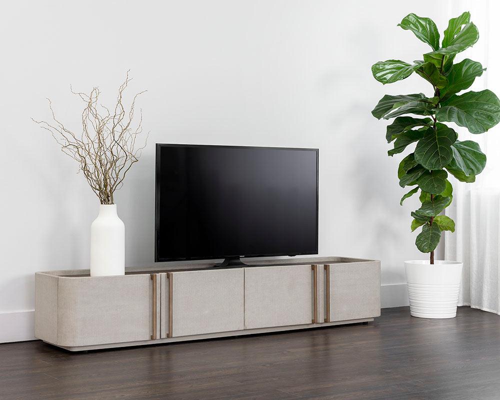 SwayLiving Jamille Media Console And Cabinet MEDIA + TV STANDS