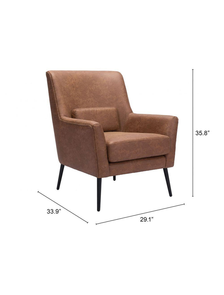 SwayLiving Ontario Accent Chair Vintage Brown ACCENT + LOUNGE CHAIRS