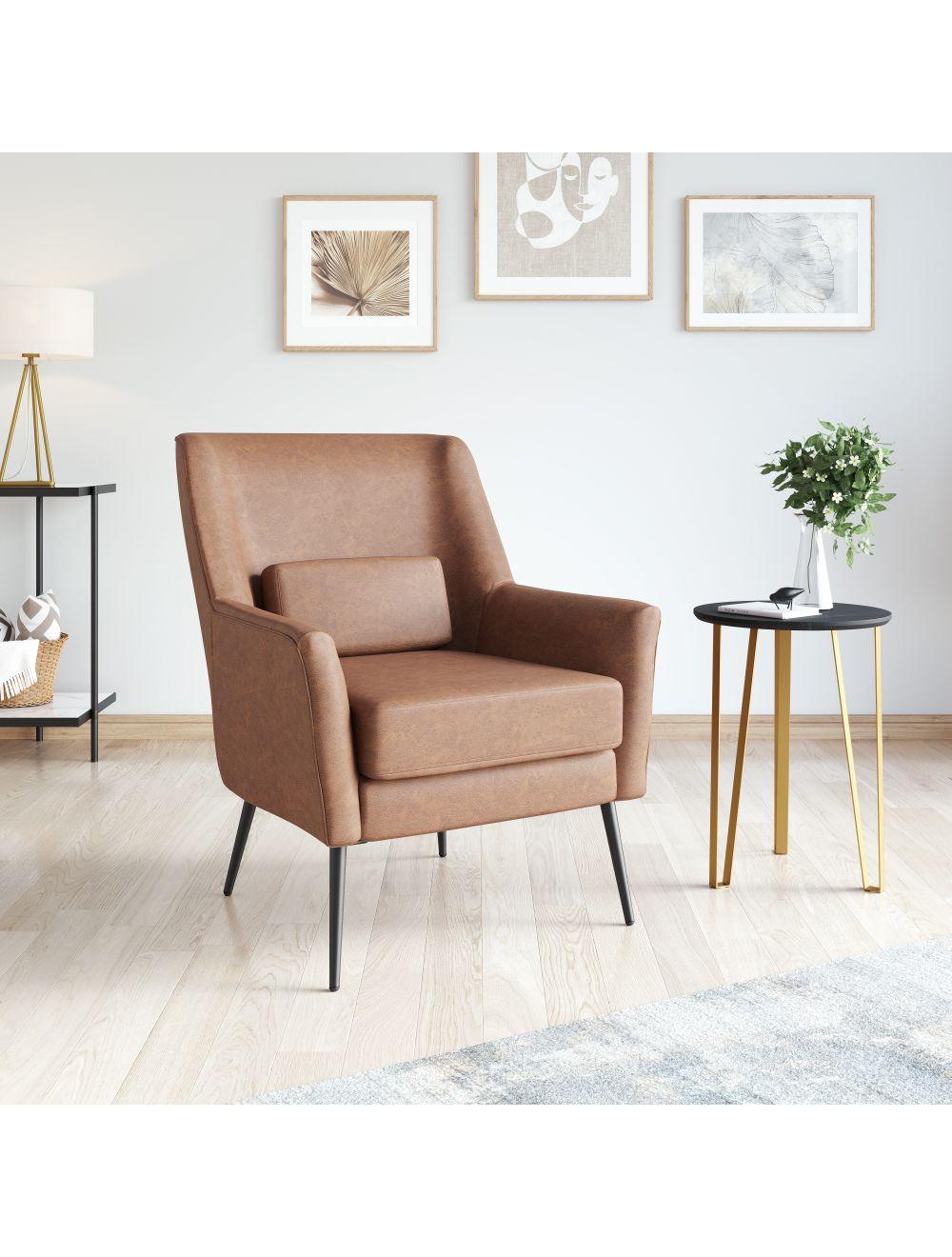 SwayLiving Ontario Accent Chair Vintage Brown ACCENT + LOUNGE CHAIRS