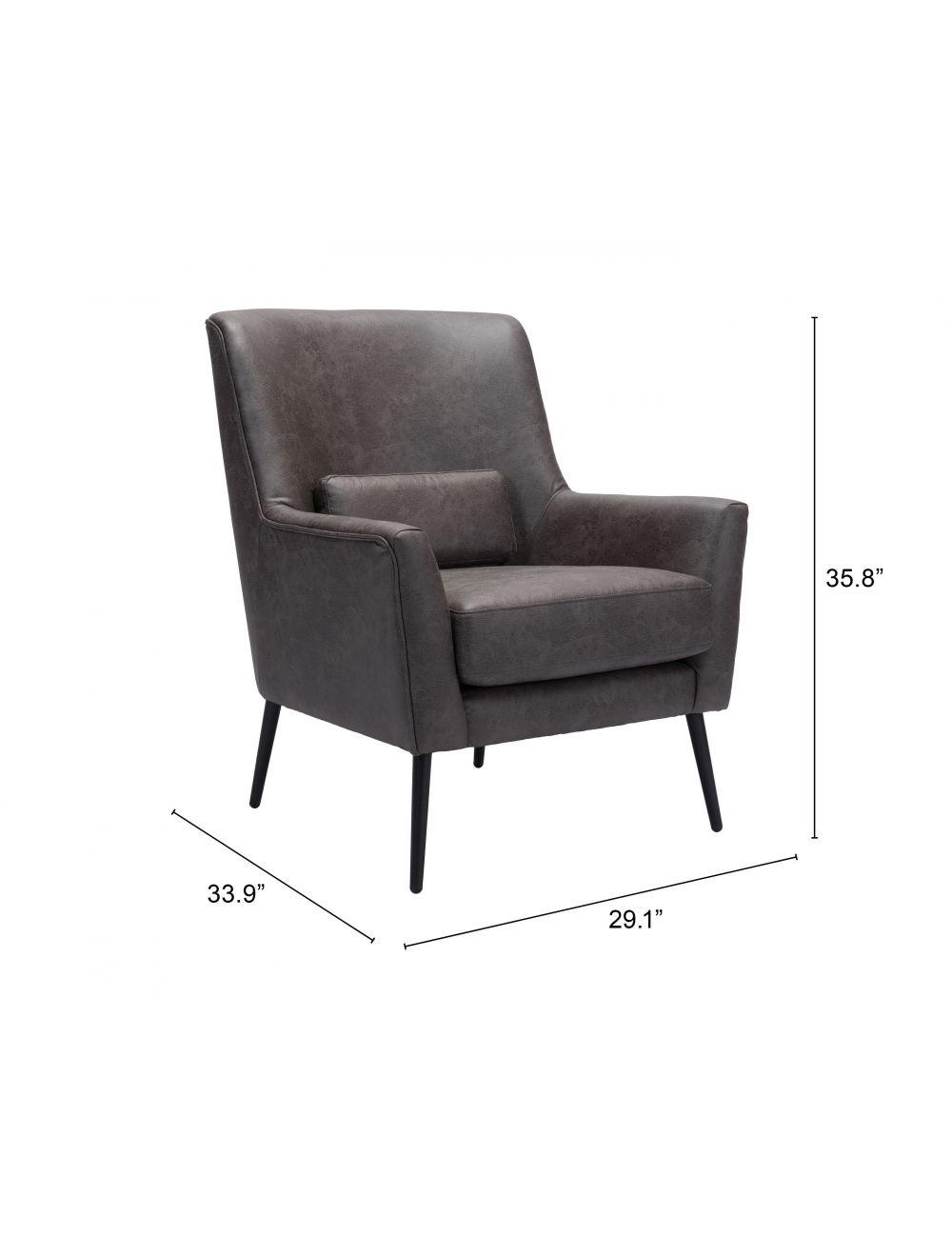 SwayLiving Ontario Accent Chair Vintage Black ACCENT + LOUNGE CHAIRS