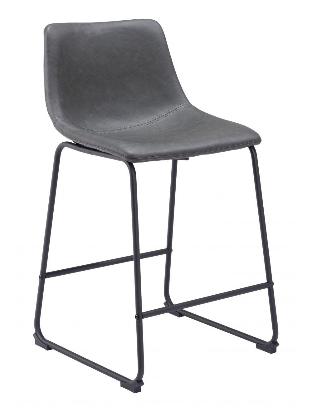SwayLiving Smart Counter Chair (Set of 2) Charcoal BAR STOOLS + COUNTER STOOLS
