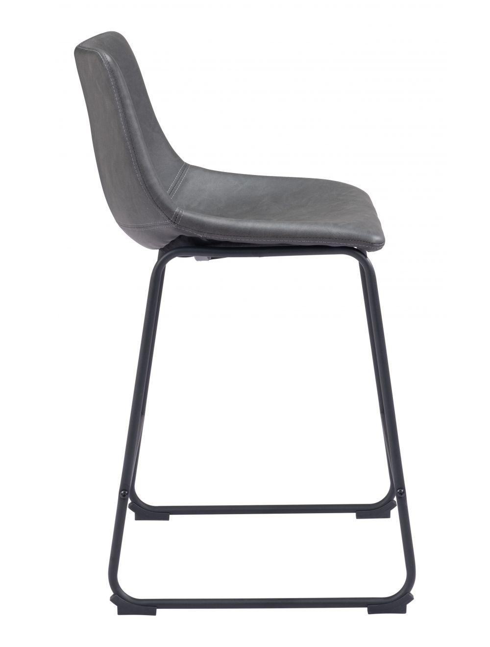 SwayLiving Smart Counter Chair (Set of 2) Charcoal BAR STOOLS + COUNTER STOOLS