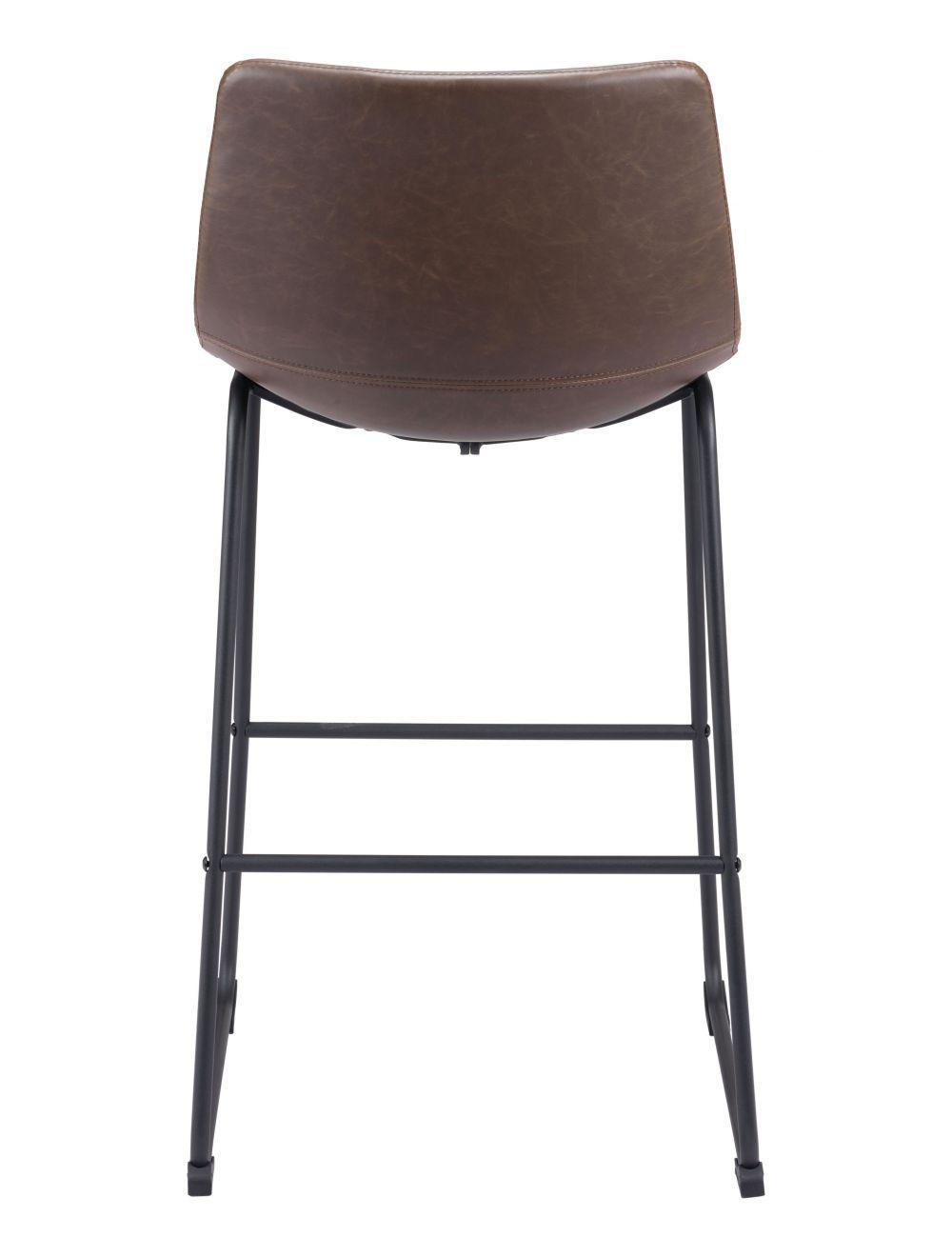 SwayLiving Smart Bar Chair (Set of 2) Vintage Espresso BAR STOOLS + COUNTER STOOLS