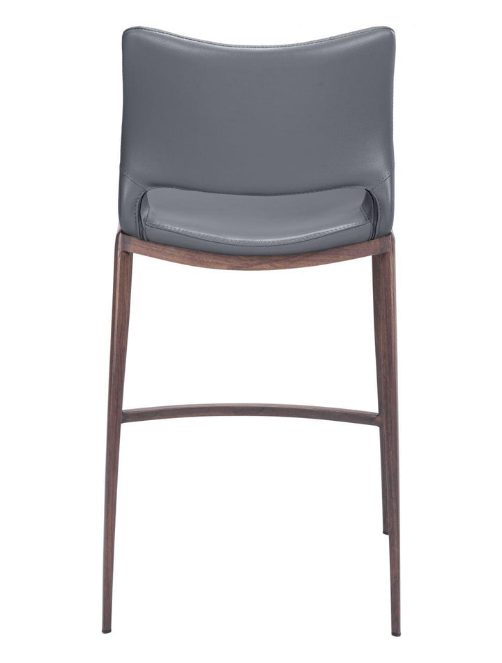 SwayLiving Ace Counter Chair (Set of 2) Dark Gray & Walnut BAR STOOLS + COUNTER STOOLS