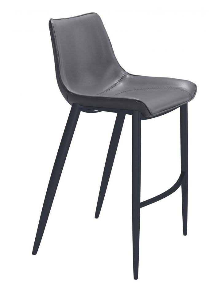 SwayLiving Magnus Bar Chair (Set of 2) Dark Gray & Black BAR STOOLS + COUNTER STOOLS