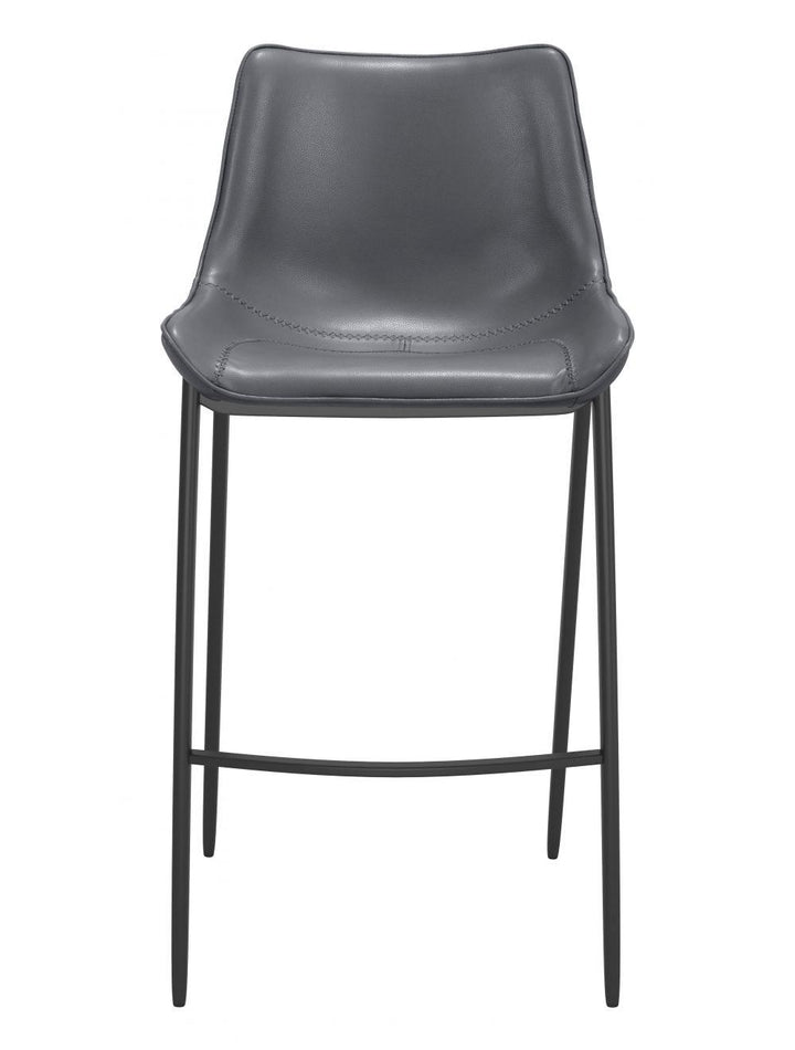 SwayLiving Magnus Bar Chair (Set of 2) Dark Gray & Black BAR STOOLS + COUNTER STOOLS