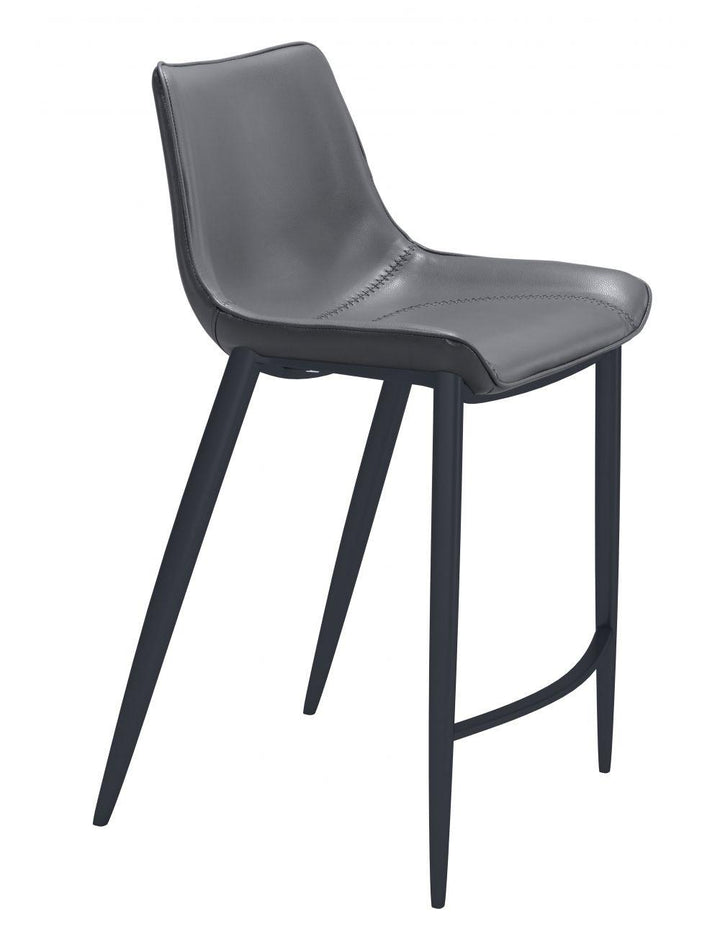 SwayLiving Magnus Counter Chair (Set of 2) Dark Gray & Black BAR STOOLS + COUNTER STOOLS