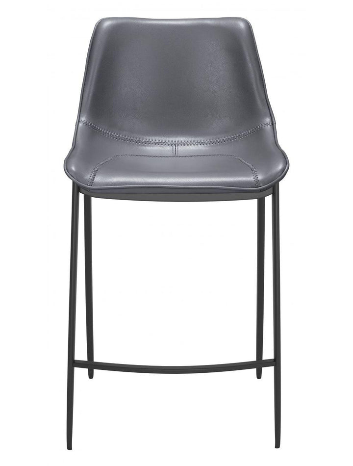 SwayLiving Magnus Counter Chair (Set of 2) Dark Gray & Black BAR STOOLS + COUNTER STOOLS