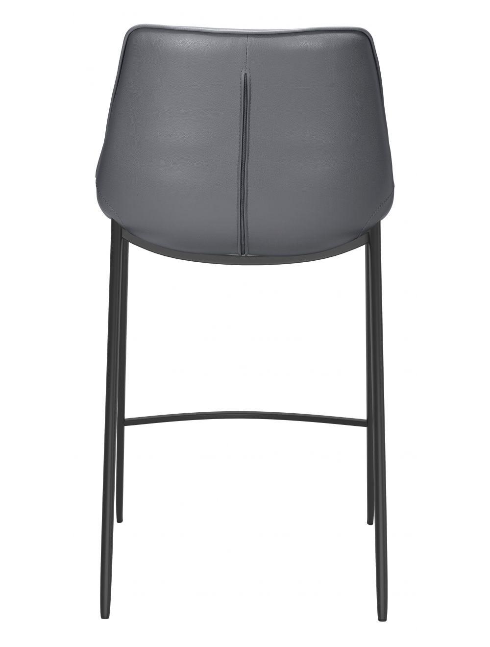 SwayLiving Magnus Counter Chair (Set of 2) Dark Gray & Black BAR STOOLS + COUNTER STOOLS