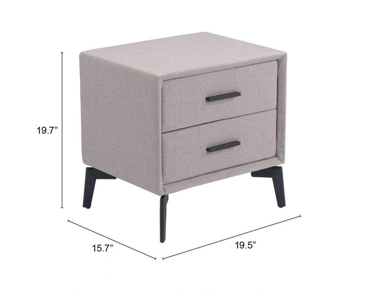 SwayLiving Halle Side Table Gray ACCENT TABLES