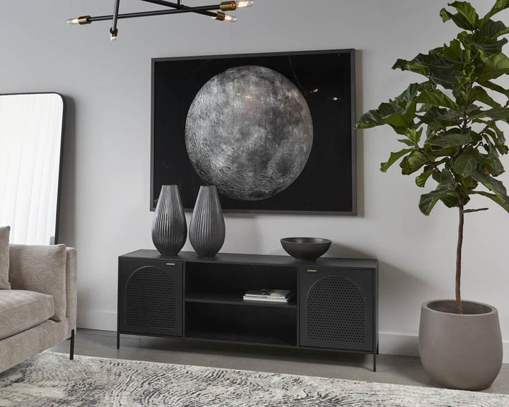 SwayLiving Aziza Media Console And Cabinet MEDIA + TV STANDS