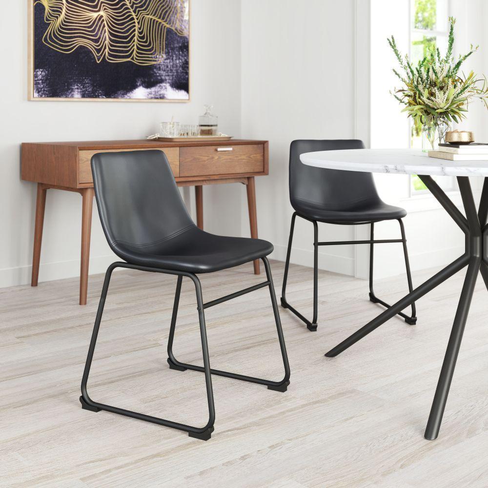 SwayLiving Smart Dg Chair (Set of 2) Black DINING CHAIRS