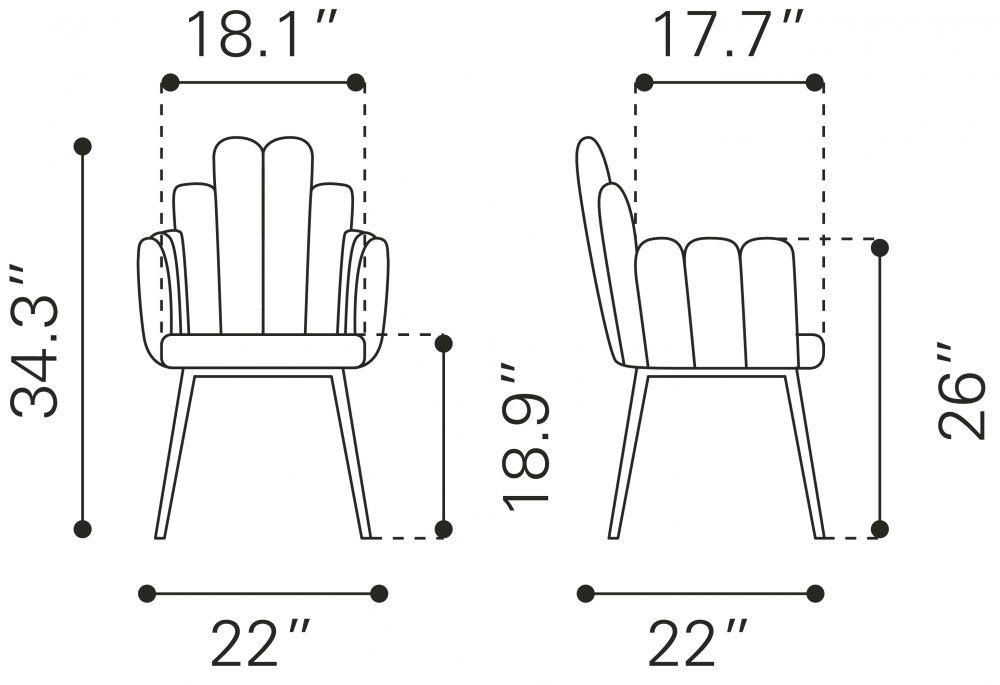 SwayLiving Noosa Dg Chair (Set of 2) Ivory DINING CHAIRS