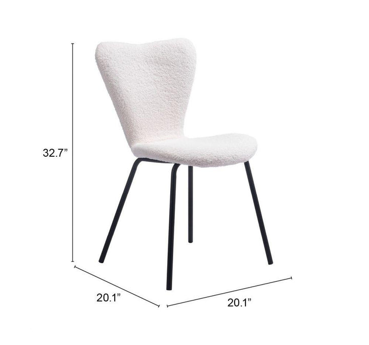 SwayLiving Thibideaux Dg Chair (Set of 2) Ivory DINING CHAIRS