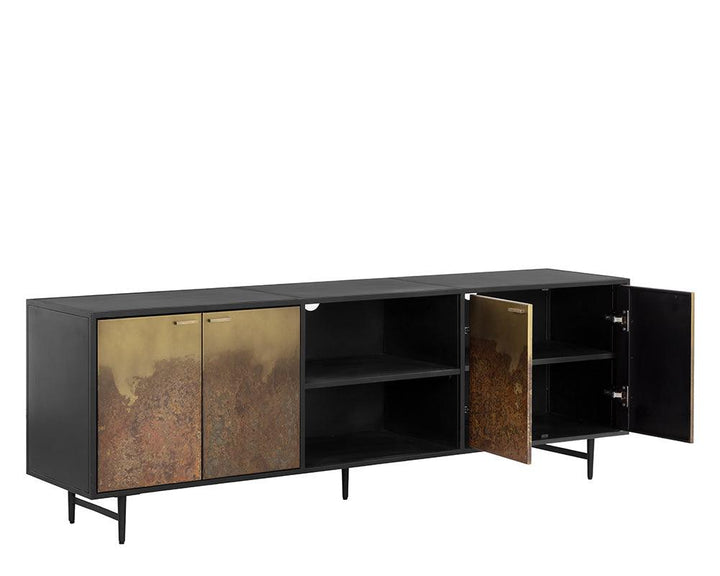 SwayLiving Auburn Media Console And Cabinet MEDIA + TV STANDS
