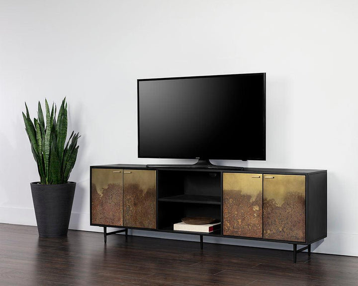SwayLiving Auburn Media Console And Cabinet MEDIA + TV STANDS