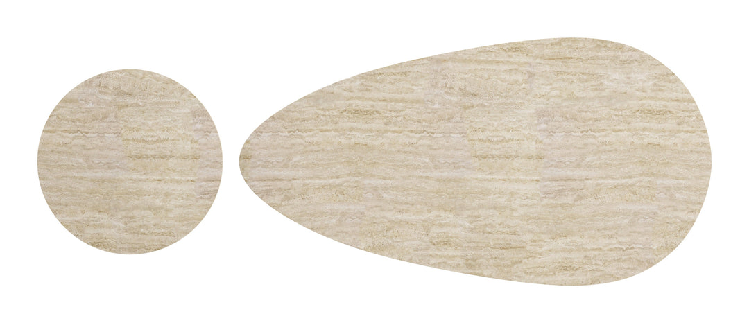 Reyes Coffee Table Set (2-Piece) Natural & Black