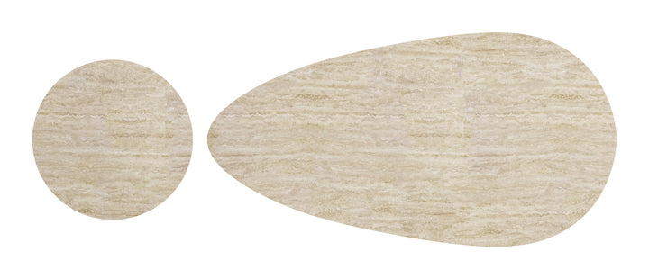 Reyes Coffee Table Set (2-Piece) Natural & Black