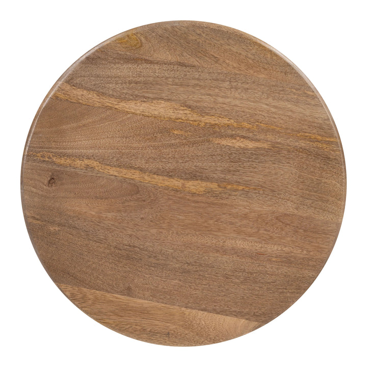 SwayLiving Goblet Side Table Brown & White ACCENT TABLES