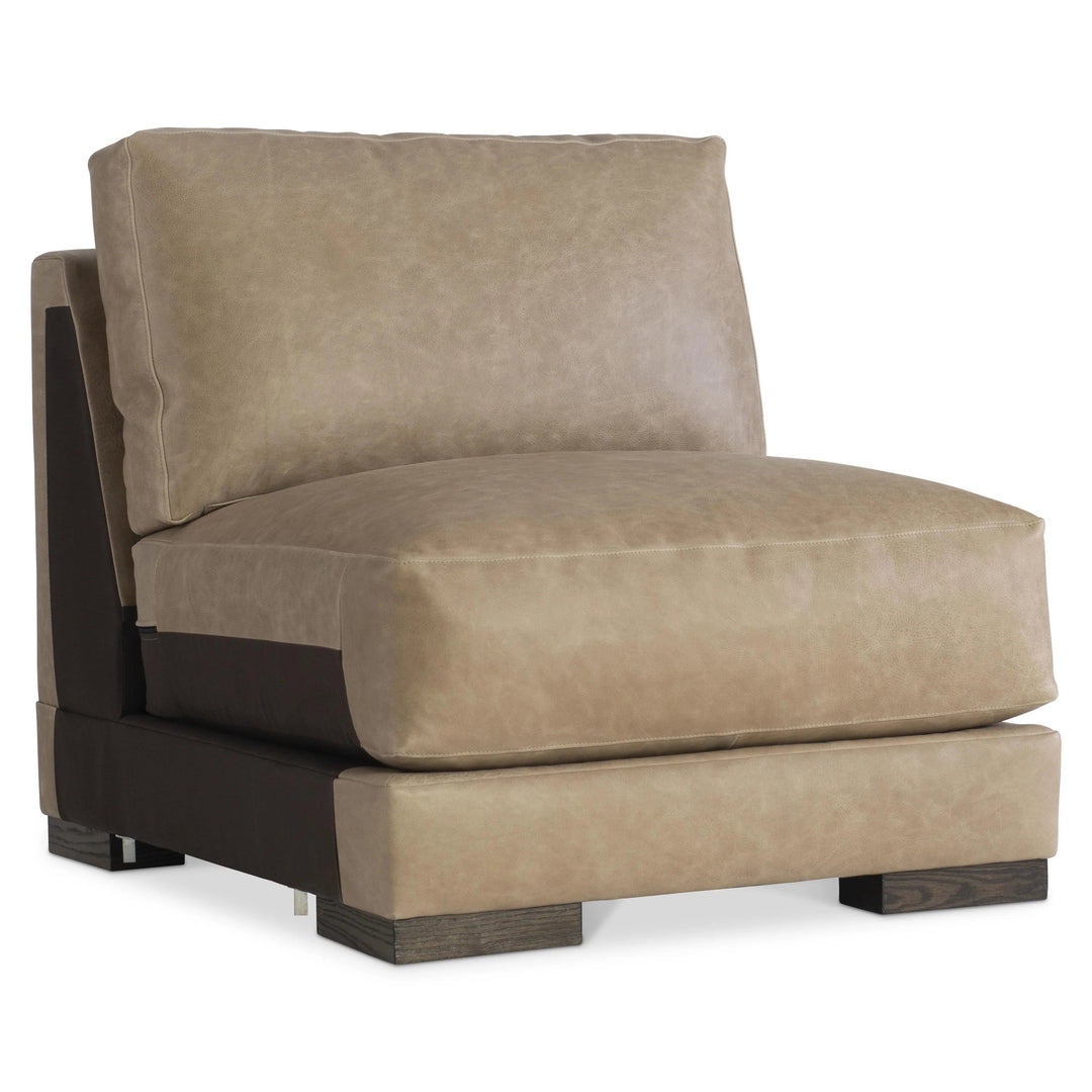 SwayLiving - Lars Leather Armless Chair - 1230LO | SwayLiving
