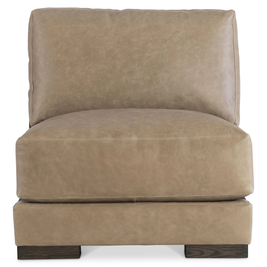 SwayLiving - Lars Leather Armless Chair - 1230LO | SwayLiving