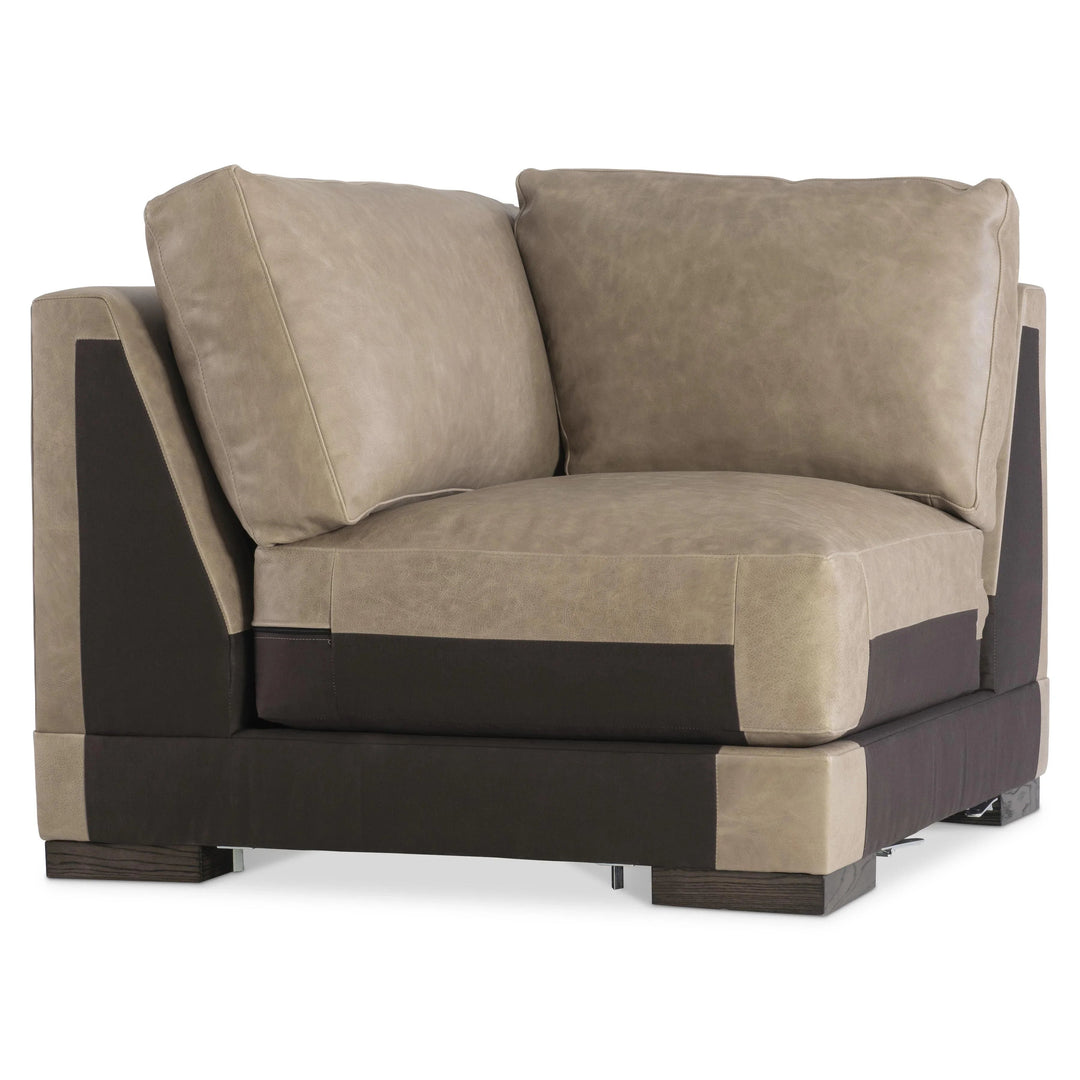 SwayLiving - Lars Leather Corner Chair - 1232LO | SwayLiving