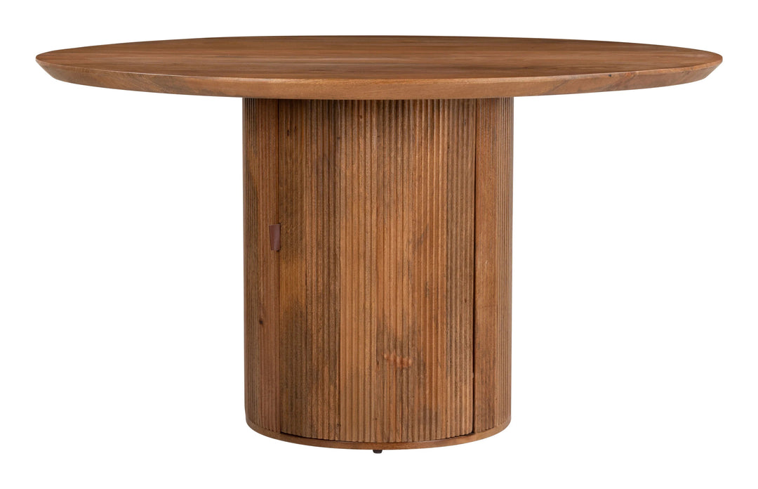 SwayLiving Izola Dining Table Brown DINING TABLES