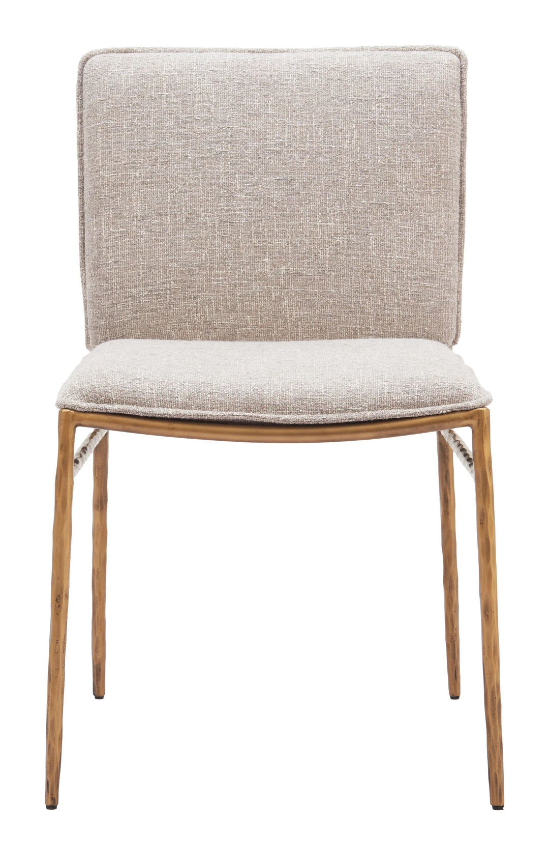 SwayLiving Nordvest Dining Chair Beige & Gold - Set of 2 DINING CHAIRS