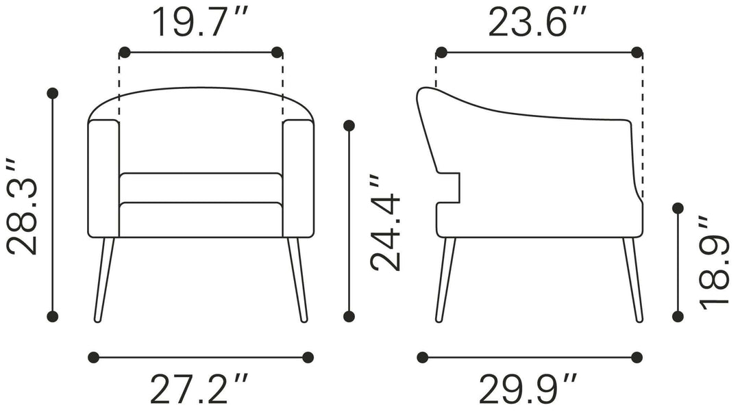 SwayLiving Berkeley Accent Chair ACCENT + LOUNGE CHAIRS