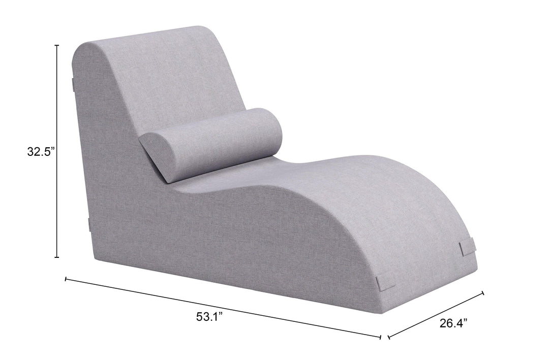 SwayLiving Luanda Lounge Chair Gray OUTDOOR CHAISE LOUNGES