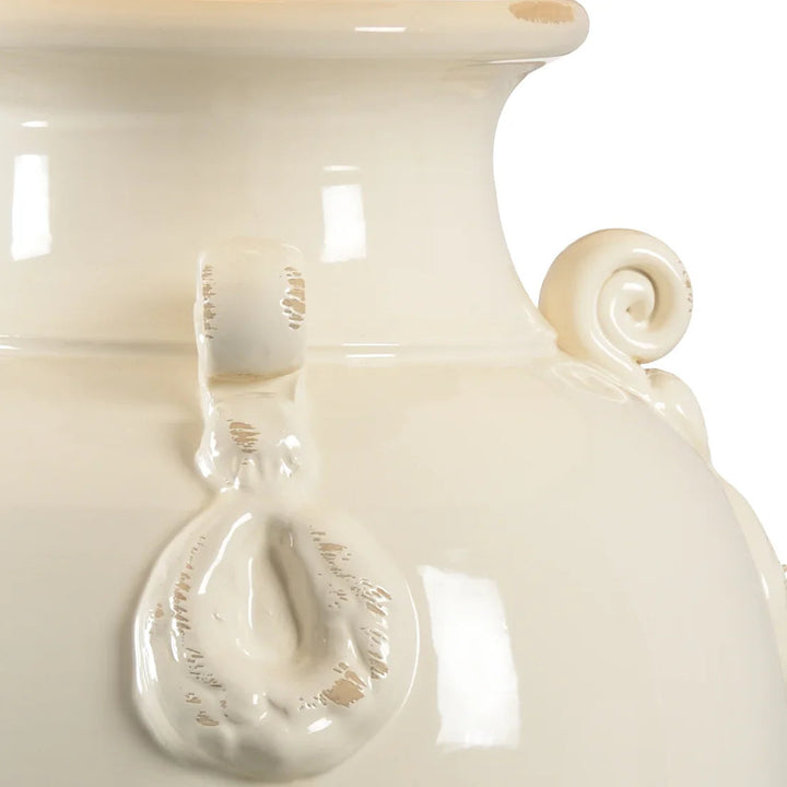 Aged Cream Glaze/Antique Gold Leaf