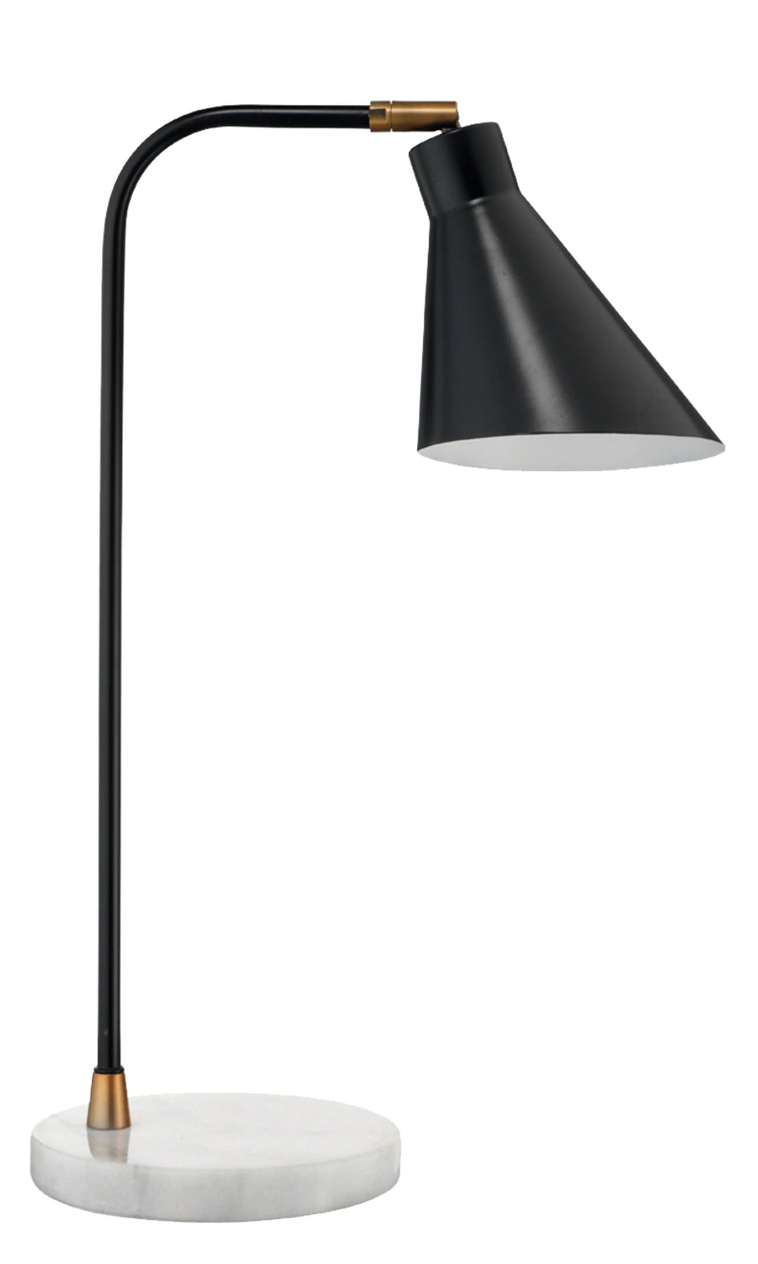 SwayLiving Chronicle Marble Task Lamp with Iron Shade TABLE LAMPS