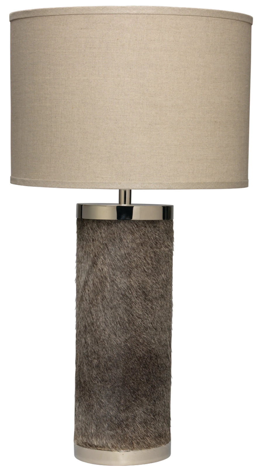 SwayLiving Column Hide Table Lamp with Linen Shade TABLE LAMPS