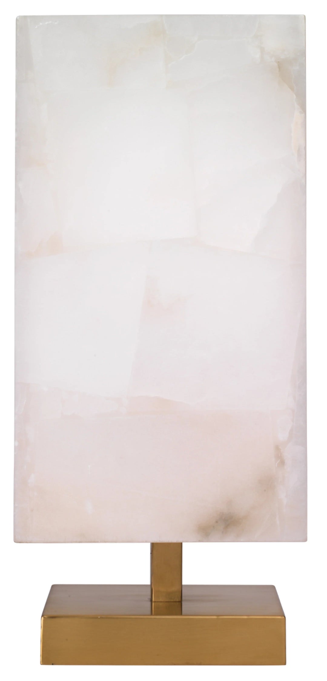 SwayLiving Ghost Axis Alabaster Table Lamp, Brass TABLE LAMPS