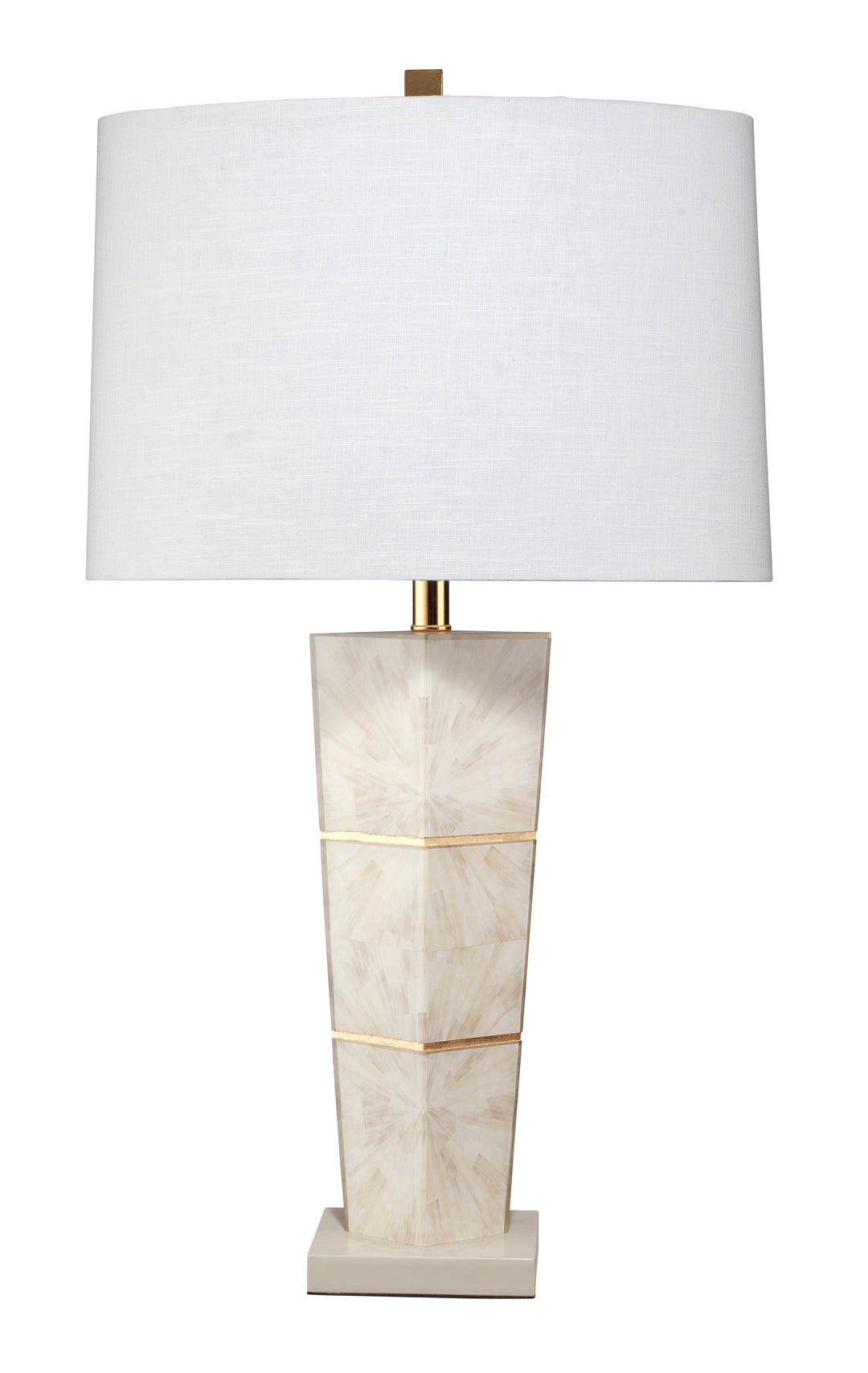 SwayLiving Spectacle Table Lamp with Linen Shade, Grey TABLE LAMPS