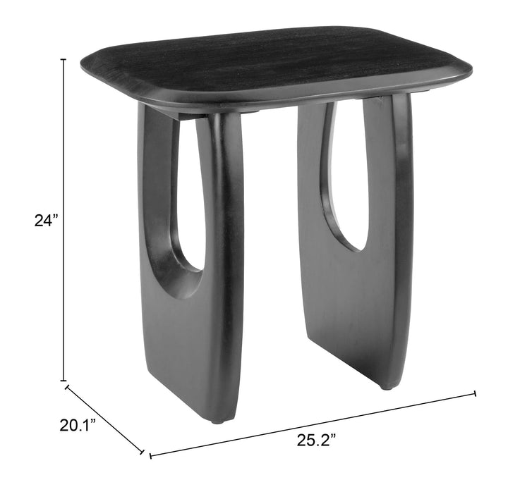 SwayLiving Arasan Accent Table Black ACCENT TABLES