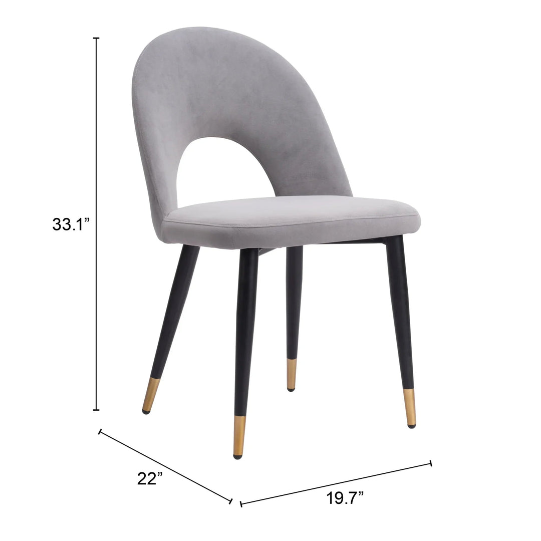 SwayLiving Menlo Dining Chair (Set of 2) Gray DINING CHAIRS
