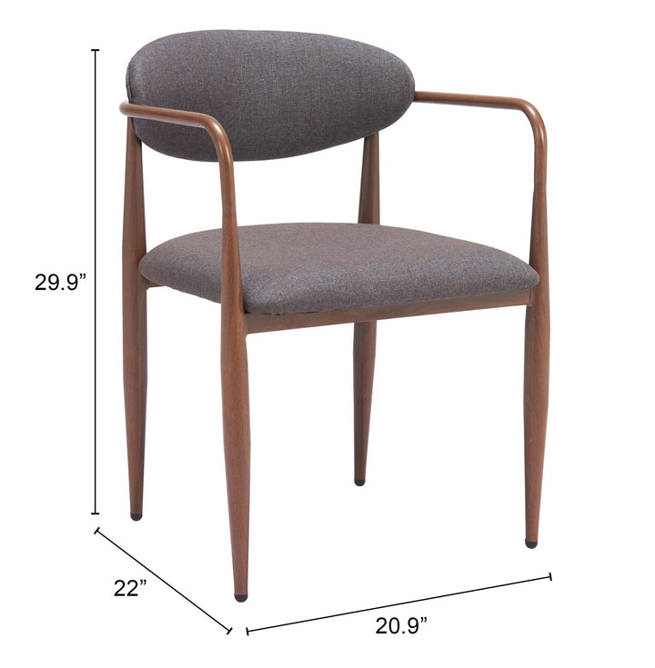SwayLiving Zens Dining Chair (Set of 2) Truffle Gray DINING CHAIRS