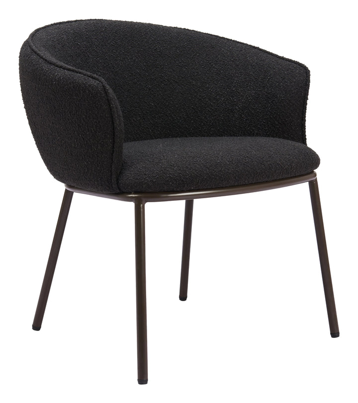 SwayLiving Essen Dining Chair Black & Bronze - Set of 2 DINING CHAIRS