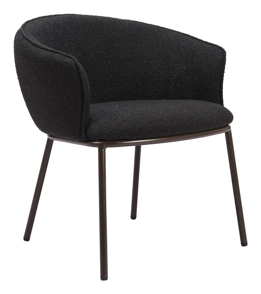 SwayLiving Essen Dining Chair Black & Bronze - Set of 2 DINING CHAIRS