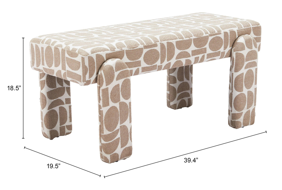 SwayLiving Blato Bench Gray BENCHES