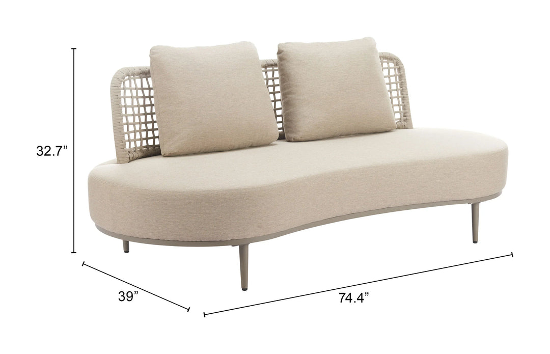 SwayLiving Ruhe Sofa Beige OUTDOOR SOFAS + SECTIONALS