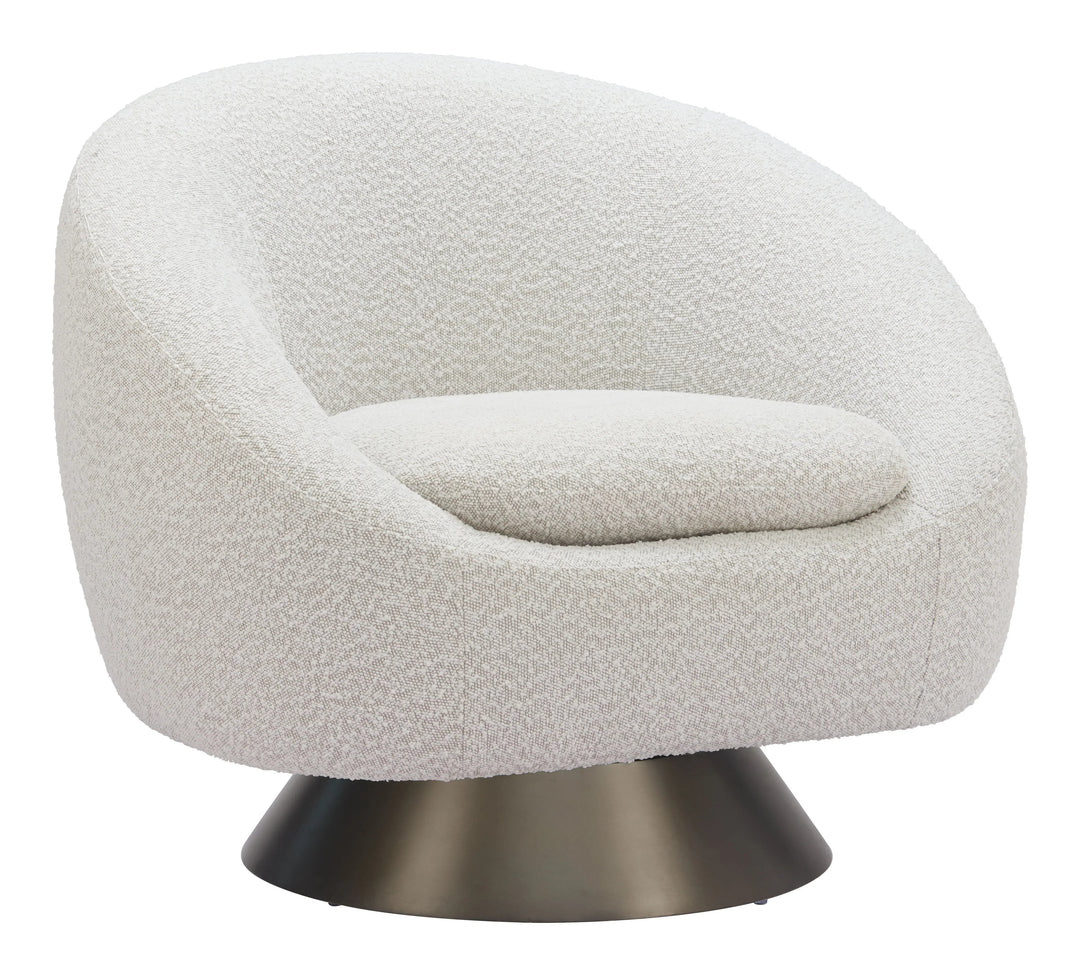 SwayLiving Modan Swivel Chair Misty Gray ACCENT + LOUNGE CHAIRS