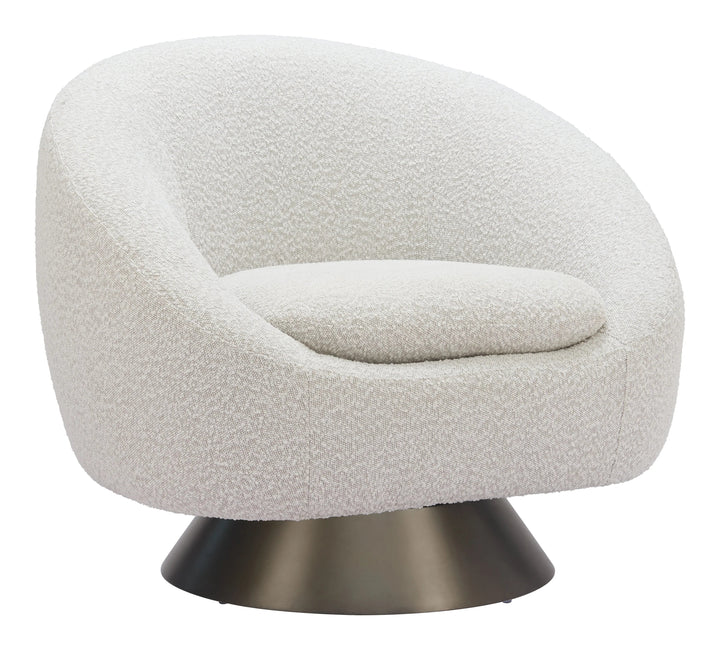 SwayLiving Modan Swivel Chair Misty Gray ACCENT + LOUNGE CHAIRS