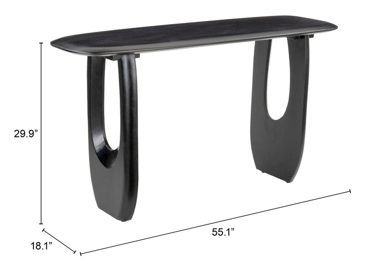 SwayLiving Arasan Console Table Black CONSOLE TABLES